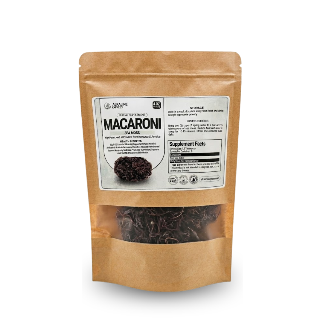 Macaroni sea moss pouch